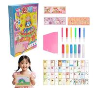 Papel de arte de rascar, pintura a rayas para | Kit de arte de pintura de puntos para, kits de artesanía de papel para el hogar y la escuela