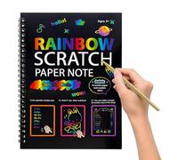 Papel de arte para rascar - Cuaderno mágico para rascar, notas para rascar, juguete creativo de dibujo , juguetes para rascar, regalos de Pascua para niños, regalos de cumpleaños