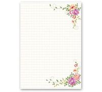 Papel de carta CARTA FLORAL - 50 Hojas formato DIN A5