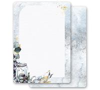 Papel de carta Navidad VELA DE INVIERNO - 50 Hojas formato DIN A5