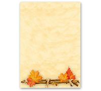 Papel de carta ORO DE OTOÑO - 50 Hojas formato DIN A5