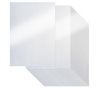 Papel de cartulina brillante blanco 120 hojas de papel nacarado de 250 g/m² para manualidades Cartulina brillante de doble cara para envolver reg