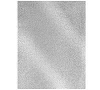 Papel de cartulina con purpurina plateada pesada, 50 hojas (10.58 oz/m² = cubierta de 110 libras), papel brillante tamaño carta 8.5 x 11 pulgadas para artes y manualidades, Cricut, proyectos de