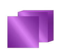 Papel de cartulina de espejo morado de 30 x 30 cm, 15 hojas de papel reflectante metálico de 250 g/m², cartulina brillante para manualidades, álbumes de recortes, tarjetas, invitaciones, decoración de
