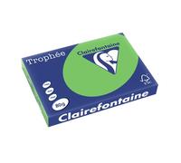 Papel de color a3 clairefontaine trophee 80g 500h vivo verde menta