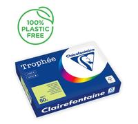 Papel de color a4 clairefontaine trophee 80g 500h pastel verde natural