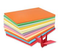 Papel de colores A4 Papel de colores 100 hojas Paquete de A4 de colores Papel de origami hecho a mano surtido para niños, adultos, principiantes, bricolaje Artes y manualidades Proyectos coloridos