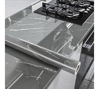 Papel de contacto de mármol autoadhesivo, resistente al calor, impermeable, para encimeras de cocina y muebles, calcomanías de papel de mármol a prueba de grasa