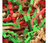 Papel de corte arrugado de 50 g para decoración de Pascua, relleno de cesta de regalo, caja de regalo, hierba de rafia para envolver regalos (mezclado)