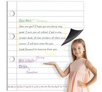 Papel de Cuaderno Magnético, Borrable & Escribible Papel de Rayas para Escritura Herramienta de Aprendizaje de Tira de Escritura en Seco para la Escuela de Clase, Pizarra Blanca, Pizarra Negra