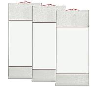 Papel de desplazamiento 3pcs pintura china caligrafía papel desplazamiento en blanco colgando vintage con rodillo de madera