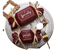 Papel de empaquetado la decoración fiesta cumpleaños caja del caramelo boda con las cintas for huésped(Color 1,20pcs)