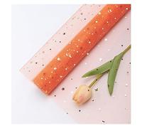Papel de envolver, rollo de papel de envolver Lentejuelas estrella Luna encaje malla Organza red hilo tela DIY álbum de recortes Día de San Valentín papel de regalo manualidades ramo de flores rollo d