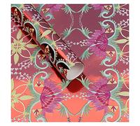 Papel de envolver, rollo de papel de envolver Rollo de papel de brillo de papel de flor a rayas de copo de nieve de papel de aluminio de alta calidad bronceador