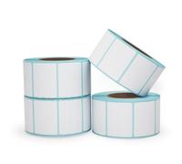 Papel de etiquetas térmicas, papel adhesivo de impresión de código de barras, 1 rollo, 800 hojas, etiquetas adhesivas para básculas de código de barras, perfecto para gestión de inventario y envío.