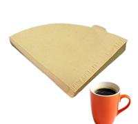 Papel de filtro de café: conos marrones sin blanquear de calidad, fibra natural de alta densidad, filtración de sedimentos de alta resistencia | Mantiene el sabor y el puros en