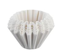 Papel de filtro de café - Papel de filtro no blanqueado | 50 piezas de papel de filtro | filtros decorativos blancos para máquinas de 1 a 4 tazas | Delineador de cerveza de un servicio