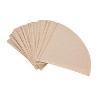 Papel de filtro de café, pulpa de madera desechable sin blanquear, forma de cono, de goteo, 40 unids/bolsa (Madera Natural)