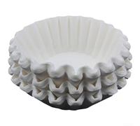 Papel de filtro de café W250/110 configuración de flores para verter sobre la preparación, 100 hojas de pulpa de madera con porosidad optimizada (blanco)