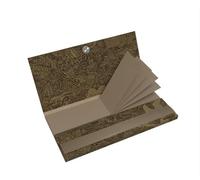 Papel de Fumar Artístico, Diseño Intrincado Grabado, Colección Especial, Marrón PACK DE 4