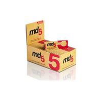 Papel de fumar MD5 70mm brown | Papel para liar cigarrillos ultrafino sin blanquear | 100% natural | Caja de 50 librillos de 60 hojas.
