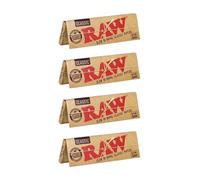 Papel de Fumar Raw Organic King Size Slim (50 Libros) Ultrafino, Combustion Lenta, Natural