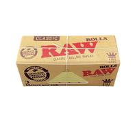 Papel de fumar RAW sin refinar de tamaño King (3 rollos)