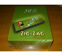 Papel de Fumar Verde Zig Zag Tamaño Extra Caja 50 Librillos
