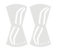 Papel de guía de mapeo de cejas, pegatinas de cejas de aerógrafo | Plantilla de cejas de aerógrafo | 10 pares de plantillas de tintura de cejas profesionales, regla, shaper auxiliar, sello de tinte, t