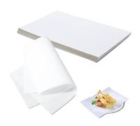 Papel de horno cuadrado a prueba de grasa 20 X 30Cm Papel Antigrasa, Impermeable, Resistente Al Aceite Papel Encerado para Alimentos, para Hacer La Hamburguesa Perfecta,para La Parrilla