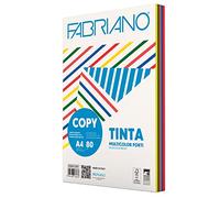 Papel de impresión multicolor Fabriano 250 hojas A4 80 Gr Mix 5 Colores fuertes [62621297]