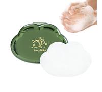 Papel de jabón compacto, juego ligero, hojas de lavado seguras para la piel, utilidad de viaje con fácil transporte, ayuda higiénica de 1.97 x 1.57 x 0.8 pulgadas, 50 jabones portátiles para uso