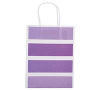 Papel de Kraft del bolso del regalo de 25 PCS para el bolso del favor del caramelo de la boda de las compras del partido con la manija(Morado)