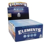Papel de liar Elements - tamaño King, ultrafino, Elements King Size Ultra Thin, Pack of 10 booklets