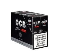 Papel de liar Negro Slim y Tips x 32