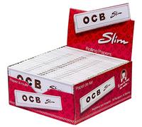 Papel de liar OCB Classic tamaño King Slim caja blanca de 50 librillos