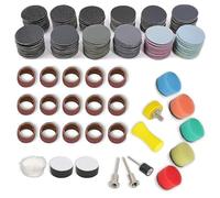 Papel de Lija de 25 mm con Velcro, 268 Piezas, Lijas Pulir Faros para Uso en Seco y en Húmedo, Malla de Lijado para Dremel, Accesorios de Lijado para Destornilladores a Batería, Juego de Accesorios de