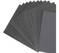 Papel de lija de grano 1000, 230 x 280 mm, papel de lija seco y húmedo, 10 unidades, papel abrasivo y resistente al agua