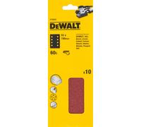 Papel de lija DeWALT 230 x 93 mm, P180, velcro (10 uds) DT8623