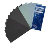 Papel de Lija,Juego de 25 hojas de lija fina 1000/2000/3000/5000/7000 grano, lija húmeda/seca, 9 x 3,6 Inch, apta para automóviles, acabado de muebles de resina y acabado de torneado de piedra