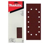 Papel de lija MAKITA 115x280 mm 14 agujeros K150, 10 piezas P-33059