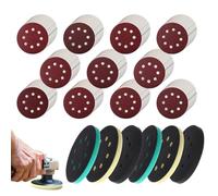 Papel de lija orbital,discos para pulir de 13 cm con 8 orificios, almohadilla para lijar y pulir - Para lijadora lijadora madera metal automoción cartón yeso