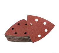Papel de lija triangular de óxido de aluminio de 93 mm, 25 piezas con selección de grano 60 80 120 180 240 para carpintería y preparación (grano 120)