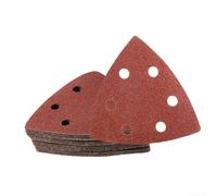Papel de lija triangular de óxido de aluminio de 93 mm, 25 piezas con selección de grano 60 80 120 180 240 para carpintería y preparación (grano 180)