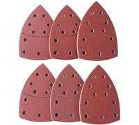 Papel de lija triangular flocado | Rojo 152x105mm for Esmerilar y Pulir: Madera, Metal, Plástico, Piedra, Vidrio(240)