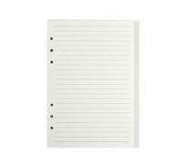 Papel de línea horizontal A, 5 cuadrículas, papel de repuesto, 80 hojas, 6 agujeros, hojas de repuesto para cuaderno y pintura de bocetos