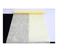 Papel de morera coreano HanJi con textura de fibra natural para envolver regalos, embalaje decorativo UnYoungJi, rollo amarillo, 54 cm x 20 m (21.3 x 787.4 pulgadas)