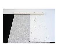 Papel de Morera Coreano HanJi con Textura de Fibra Natural para Envolver Regalos, Papel Tapiz Decorativo UnYong-Ji, Rollo Blanco con Manchas de Corteza de Morera, 54 cm x 20 m