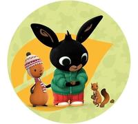 Papel de oblea para decoración y tartas con temática de dibujos animados de Bing en discos comestibles para tartas de diseño (MOD. 17 EU