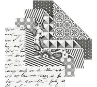 Papel de Origami, hoja 10x10 cm, 80 gr, paris, 50hojas surtidas